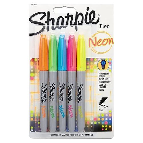 Marcador Sharpie Fine 5 Basicos