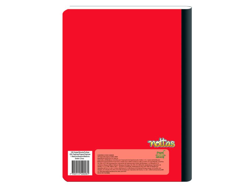 Cuaderno-Cosido-Grande-100H-D-Linea-Solidos-Rojo-2-47146