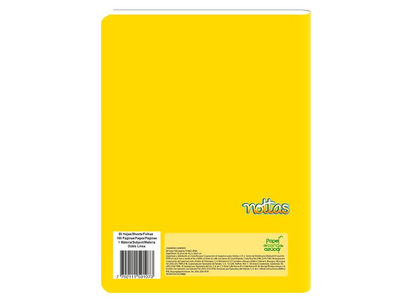 Cuaderno-Grapado-80-Hojas-D-Linea-Solidos-Amarillo-2-47211