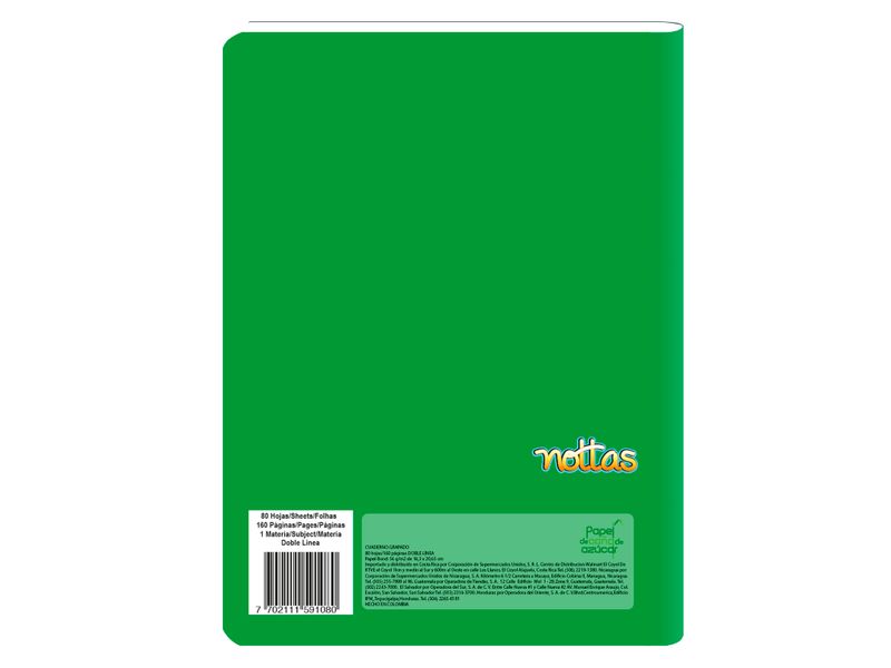 Cuaderno-Grapado-80-Hojas-D-Linea-Solidos-Verde-2-47212
