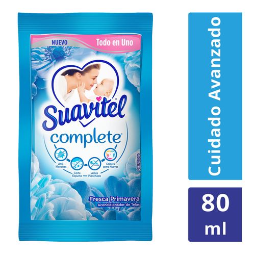 Suavizante de Telas Suavitel Complete Fresca Primavera Sachet 80 ml