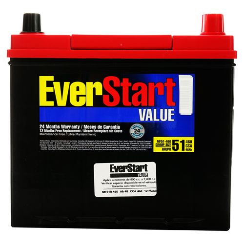 Bateria Auto Everstart Mf51R460