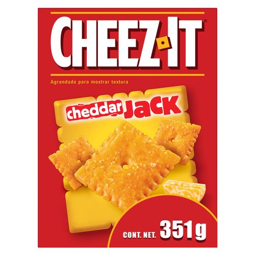 Galletas Kellogg's® Cheez-It® Sabor a Queso Cheddar Jack - Hechas con Queso Real - 1 Caja de 351g