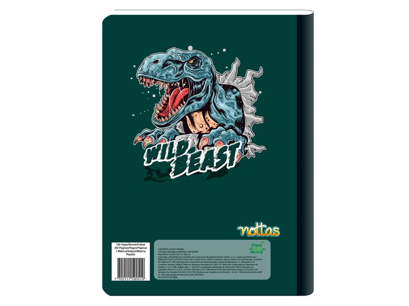 Cuaderno-Cosido-Grande-100H-Rayado-Dise-o-Dinosaurio-2-47169