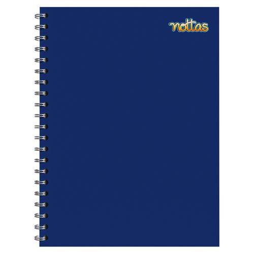 Cuaderno Espiral 100 Hojas Dibujo Solidos - Azul