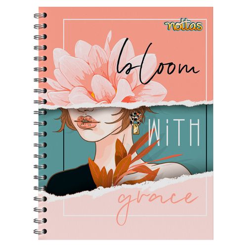 Cuaderno Espiral 100 Hojas Rayado Diseño - 2 Fem