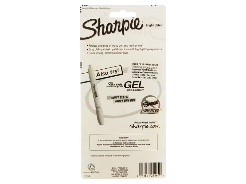 Resaltador-Sharpie-Accent-4-Amarillos-2-6991