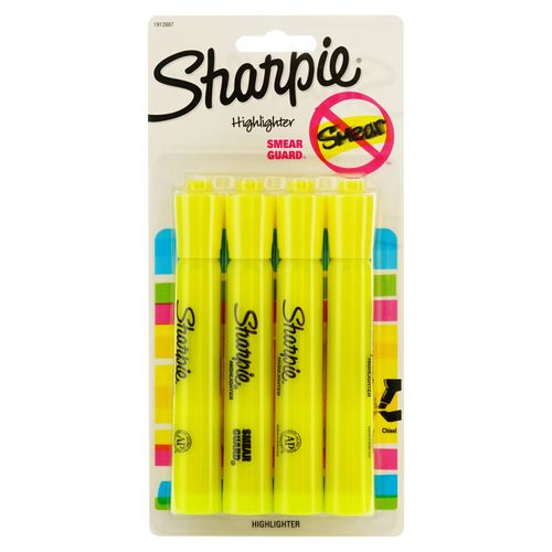 Resaltador Sharpie Accent 4 Amarillos