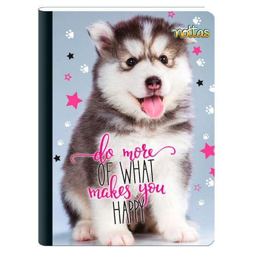 Cuaderno Cosido Pequeño 100H Rayado Diseño - Perro
