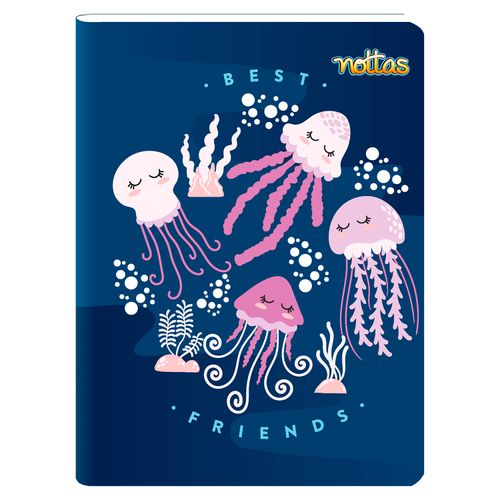 Cuaderno Grapado 80 Hojas Rayado Diseños - Pulpo