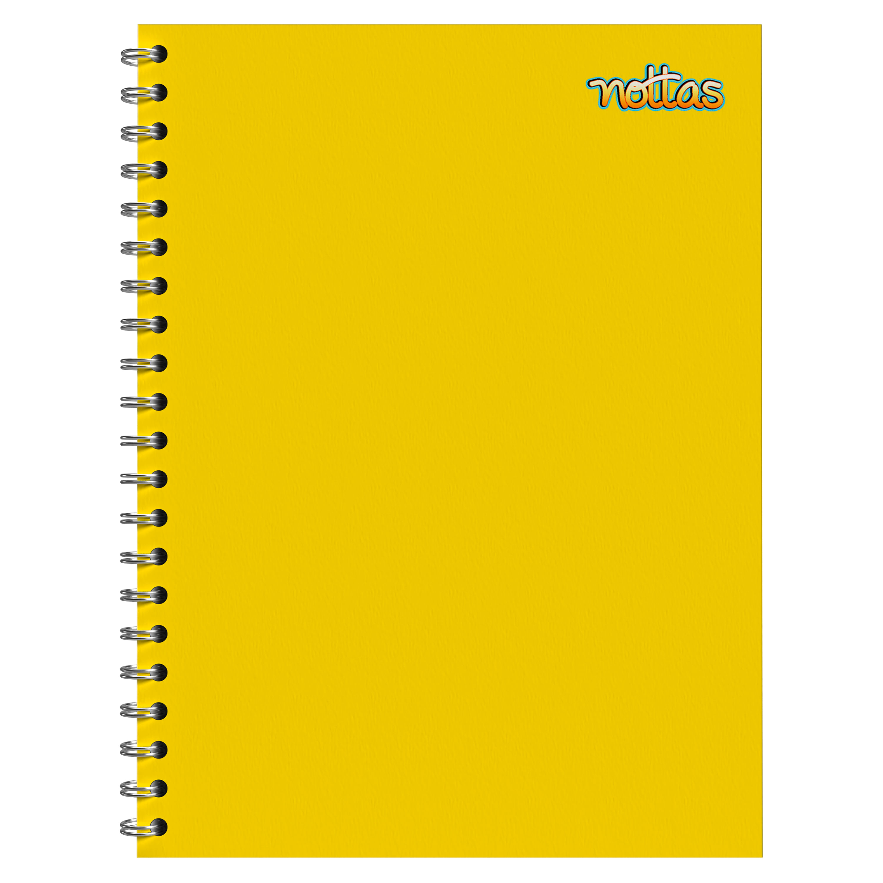 Cuaderno Espiral 100 Hojas Dibujo Amarillo