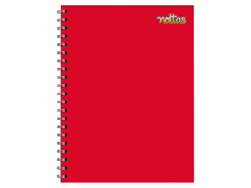 Cuaderno Espiral 100 Hojas Rayado Rojo