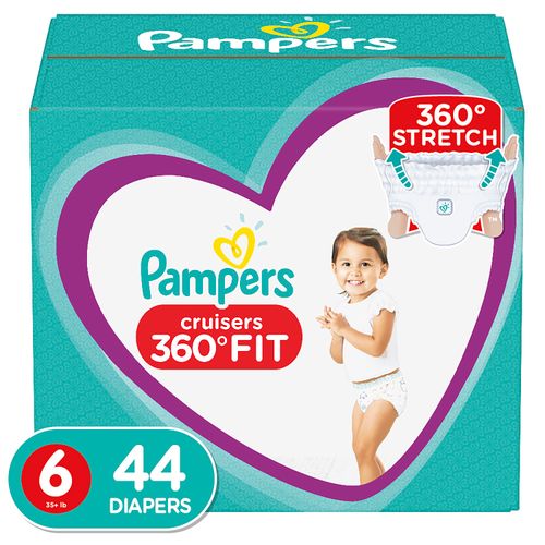 Pañales Desechables Pampers Cruisers Talla 6, 44 Unidades