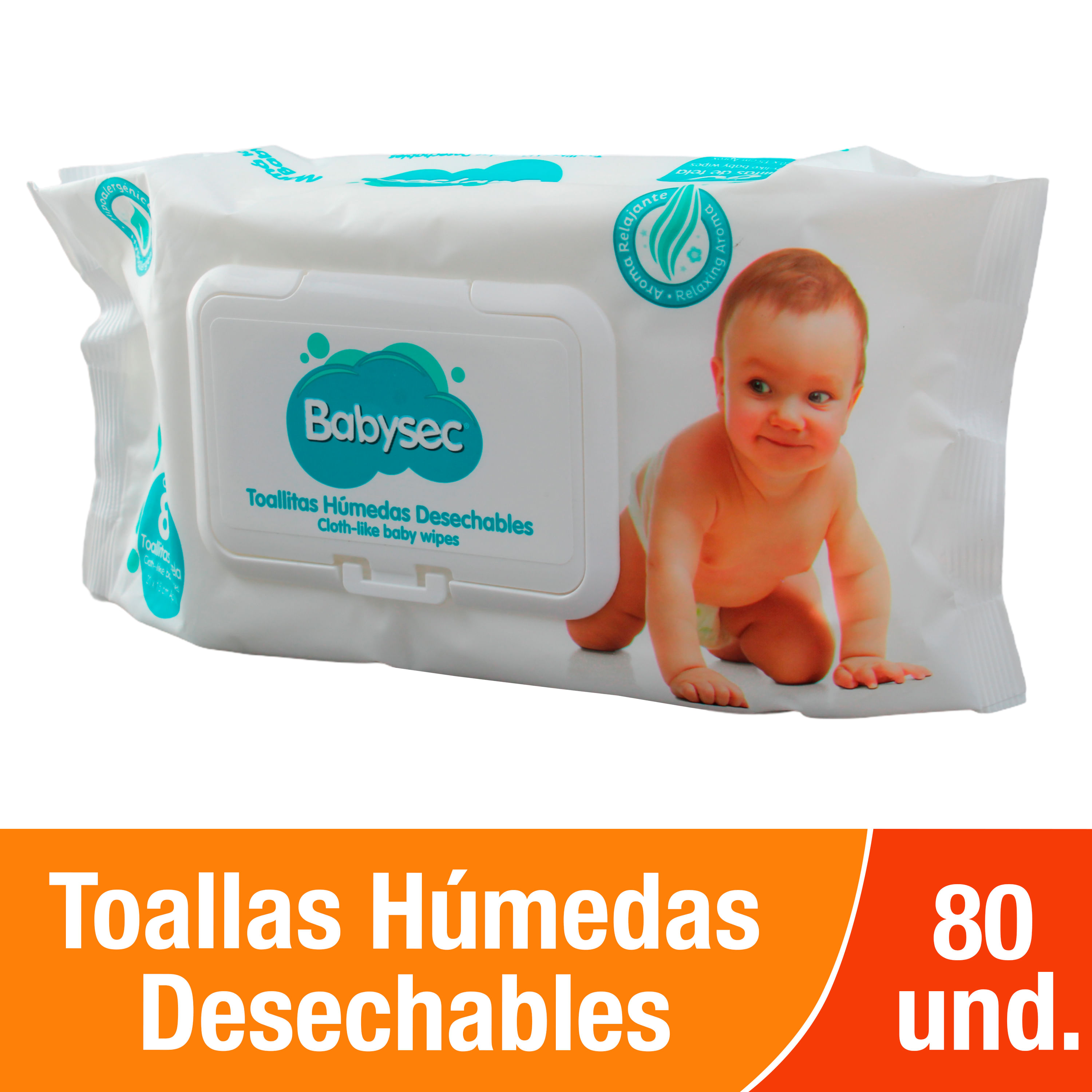 Pack Toallitas Húmedas BABYSEC Paquete 135un x 2un