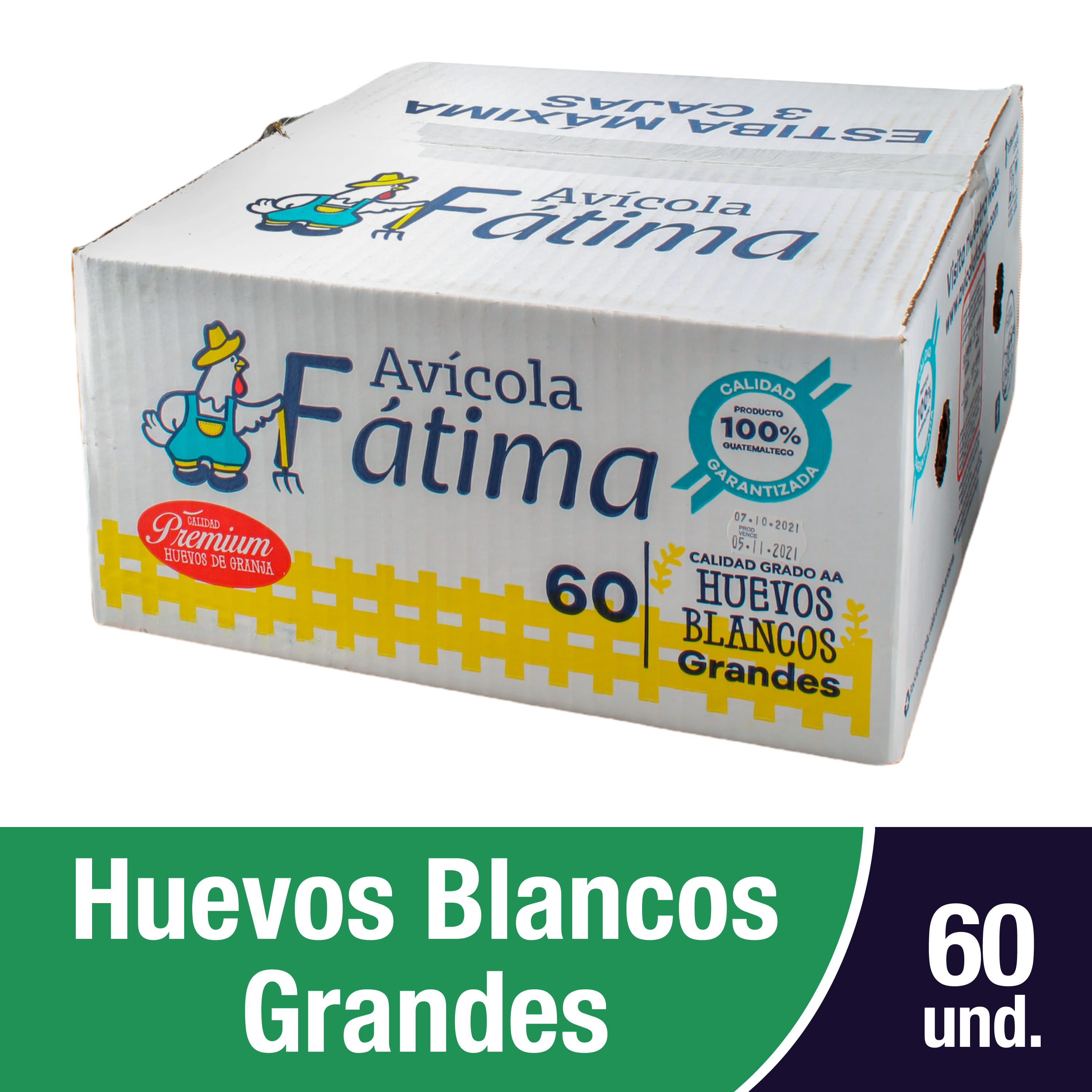 Compositor Pogo stick jump Desfavorable Comprar Huevo Avicola Fatima Grande Blanco -60 unidades | Walmart Guatemala