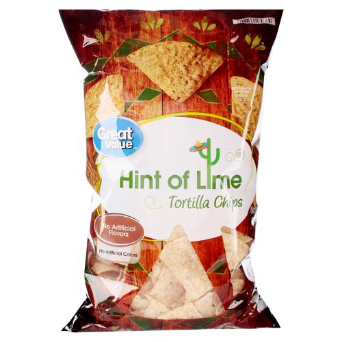 Snack Great Value tortilla chips con limón -  368 g