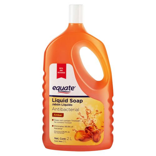 Jabón Liquid Equate Antibacterial 2000Ml