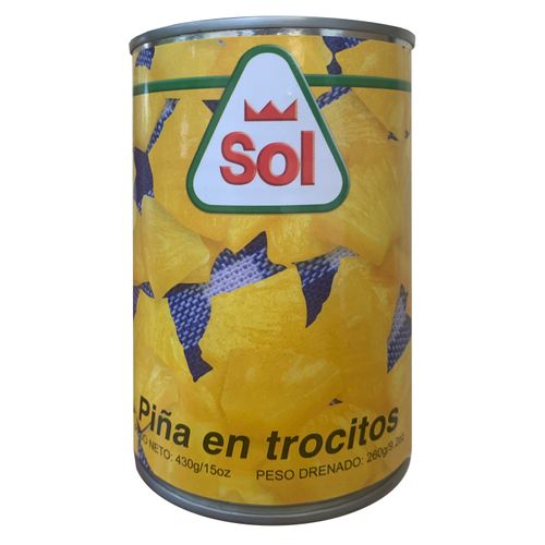 Piña Sol Trozo - 15ozz