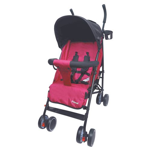 Coche Prinsel Fiesta Plegable Tipo Sombrilla Color Rojo