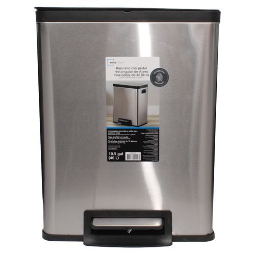 Basurero Mainstays Rectangular 40L