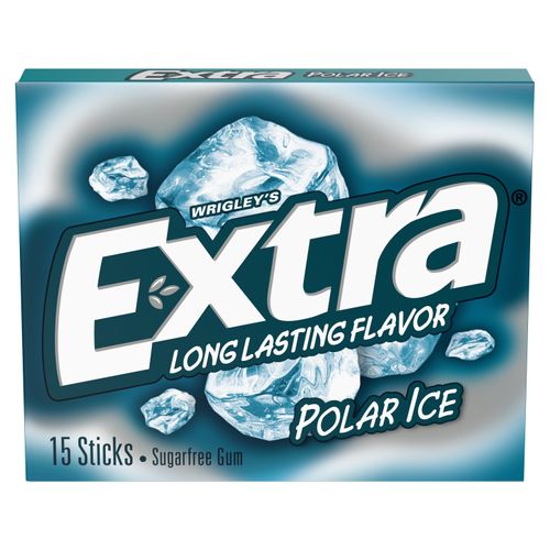 Goma de Mascar Extra Polar Ice Menta Fresca - 15 Unidades