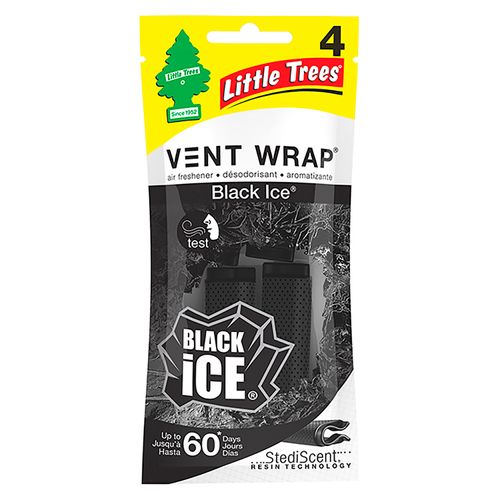 Little Tree Aromatizante Vent Wrap Blac Ice 4Pack