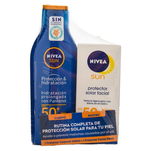 Bloqueador Nivea Protfps50 200Ml 50Ml Corp Fac