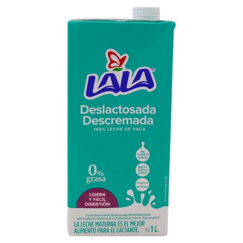 Leche Uht Lala Deslactosada Descremada - 1Lt