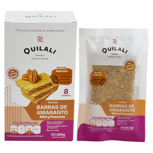 Barra Quilali Granol Miel Y Pecana - 180gr