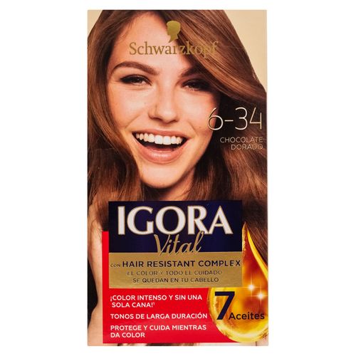 Tinte Igora Vital 6 34 Choc Dor Kit