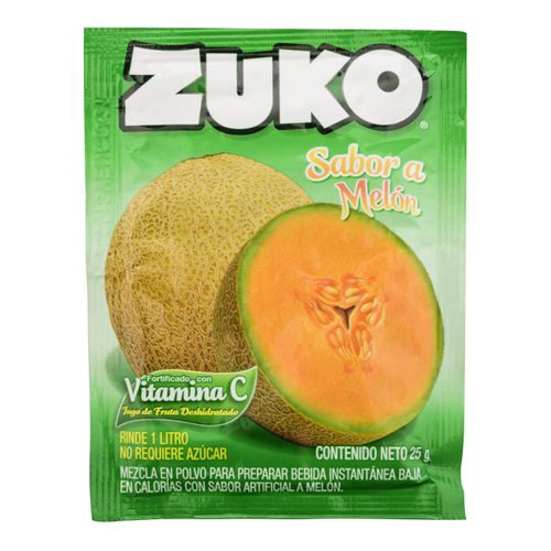 Bebida En Polvo Zuko Melón - 25gr