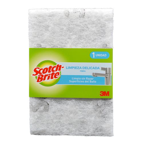 Fibra Limpieza Delicada Blanco Baños Scotch-Brite x 1 und