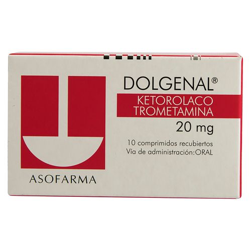 Dolgenal Asofarma 20 Mg X 10 Comprimidos