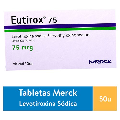 Eutirox 75 Mcg Tabletas Una Caja