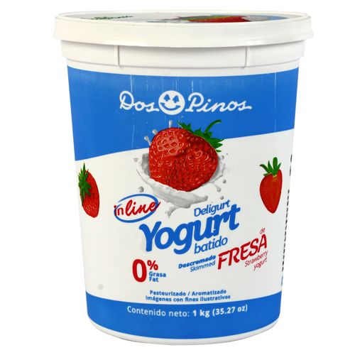 Yogurt Dos Pinos Batido Fresa Inline - 1kg