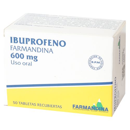 Ibuprofeno Farmandina 600 Farmandina Por Unidad