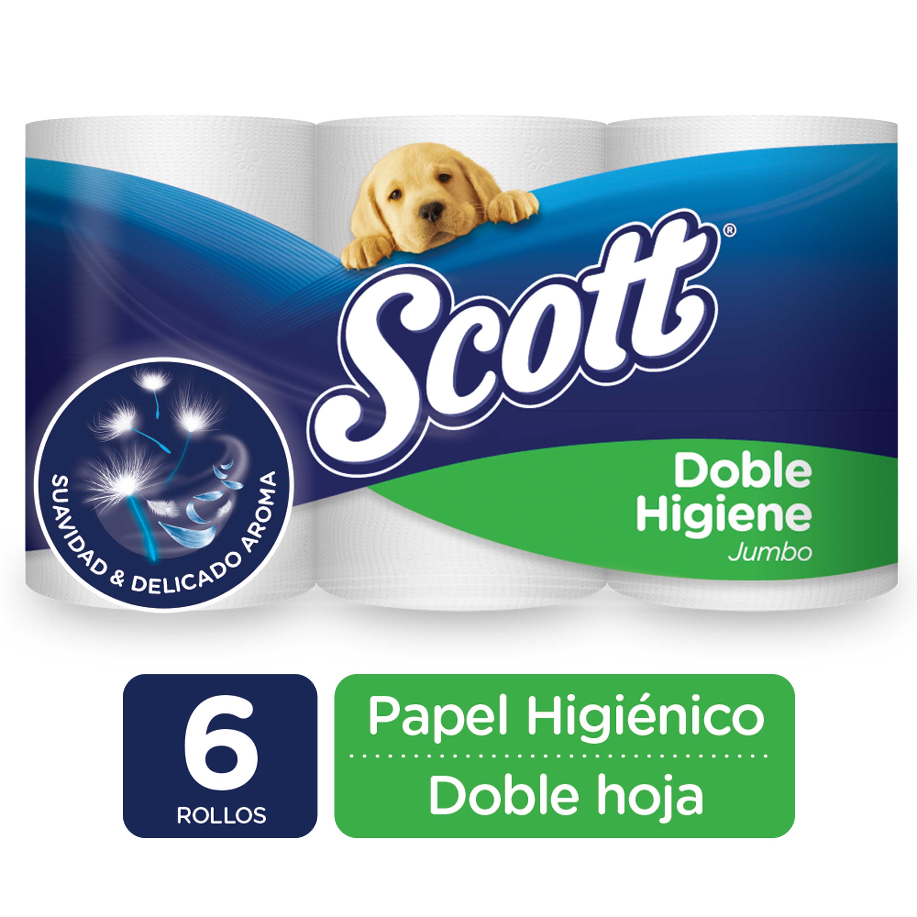Papel Higienico Doble Hoja Scott Aromas 6rollosx22m