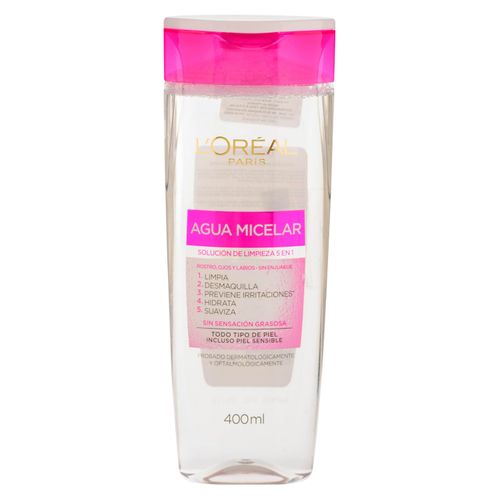Agua Loreal Micelar Sin Sensacion Grasosa - 400ml