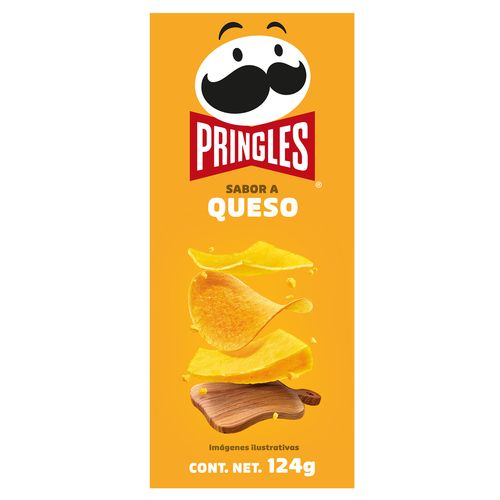 Papas Pringles® Sabor a Queso 1 Lata - 124gr