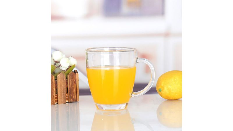 Tazas de té de vidrio con mango de acero inoxidable, tazas de café  transparentes de 7 onzas, juego d…Ver más Tazas de té de vidrio con mango  de acero