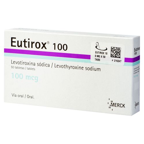 Eutirox 100 Mcg Tabletas Una Caja