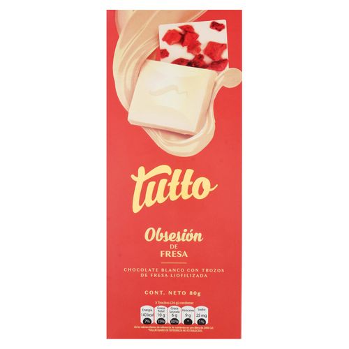 Chocolate Tutto Obsecion Fresa - 80gr