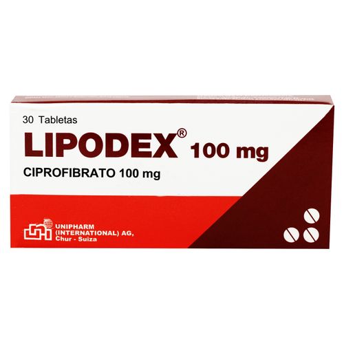 Lipodex 100Mg 30 Tabletas