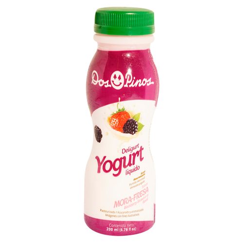 Yogurt Dos Pinos Fresa Mora -200ml
