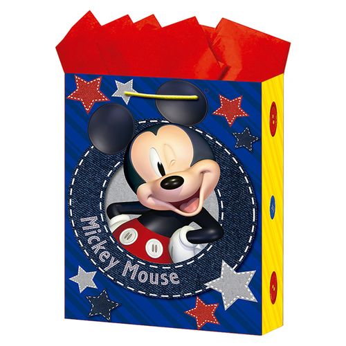 Bolsa Mediana Mickey Mouse Licencia Niño