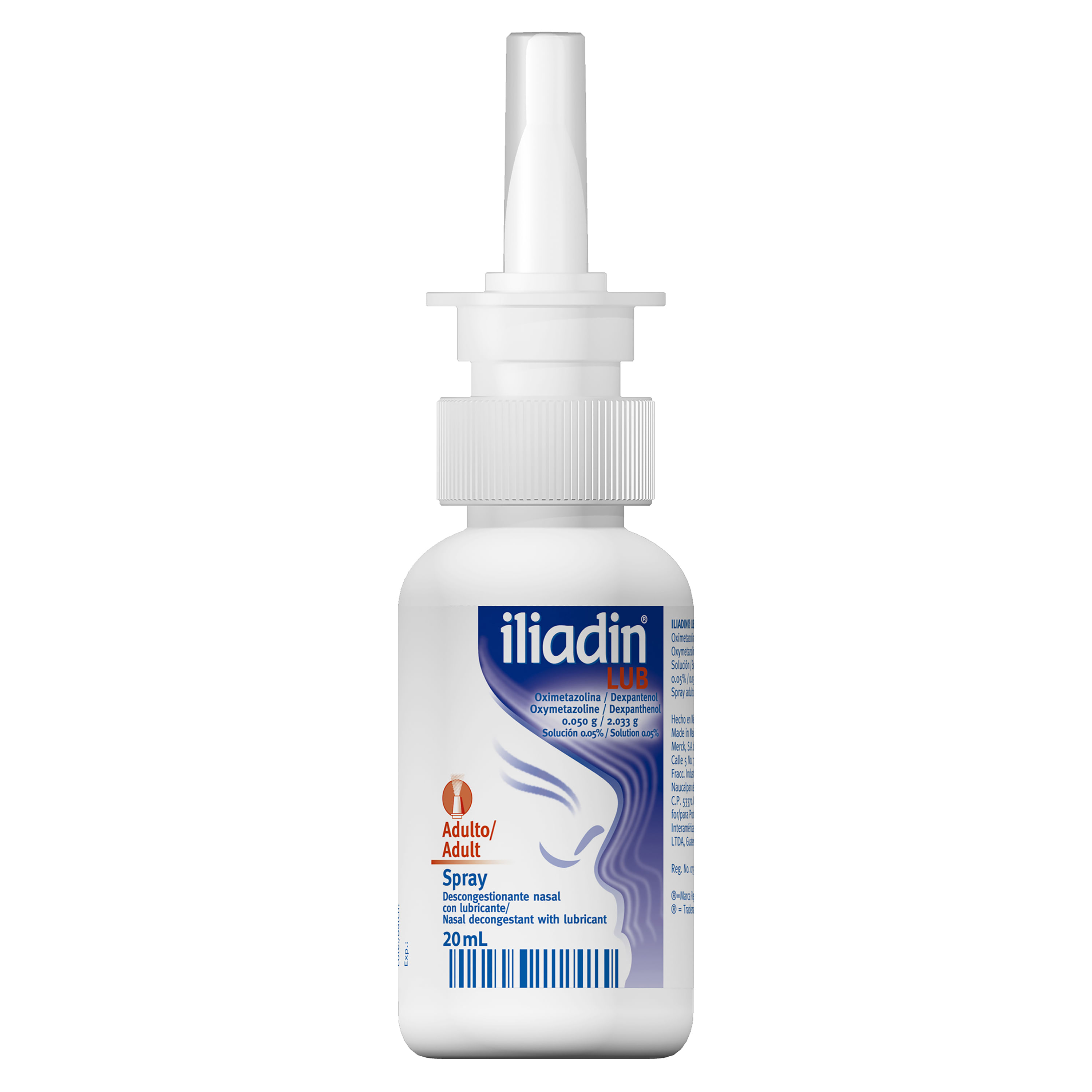 Iliadin Adulto Spray Descongestionante Nasal, 0.05% 20 ml.