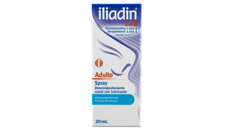 Descongestionante Nasal Iliadin Lub Infantil Spray Con Lubricante 20 ml