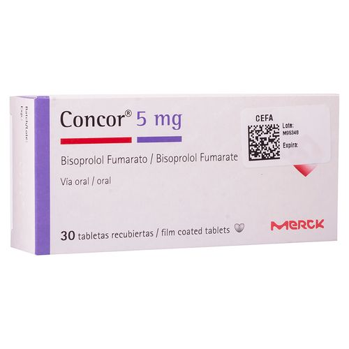 Concor 5 Mg X30 Tabletas