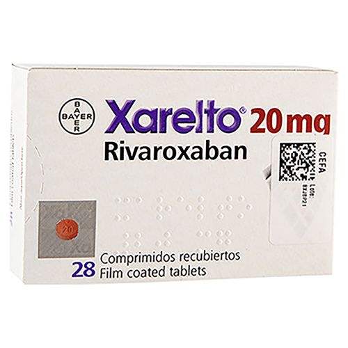 Xarelto 20 Mg 28 Tabletas Una Caja