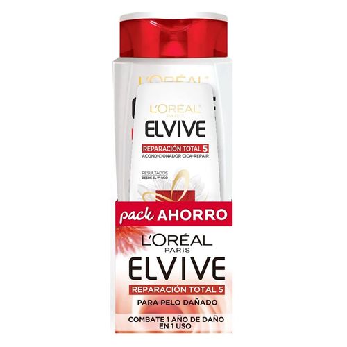Pack Elvive Rt5 Shampoo 370ml Y Acondicionador 200ml